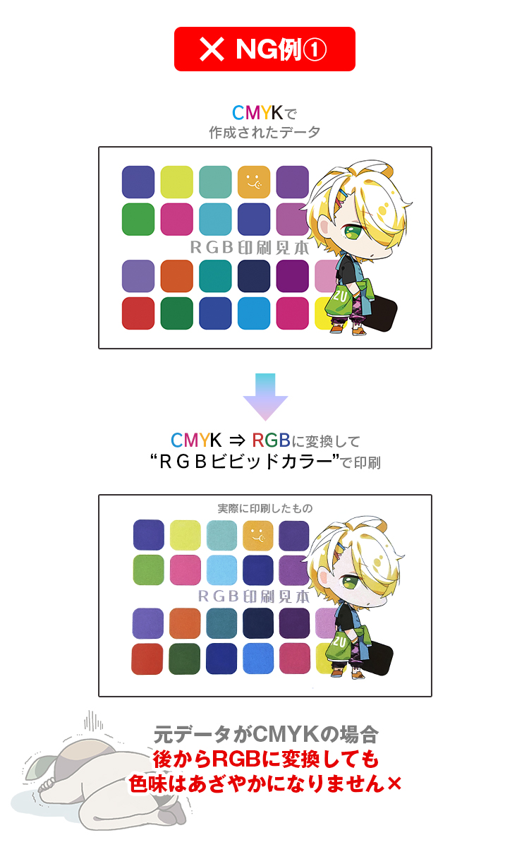 RGBビビッドカラー印刷用データ RGBで作成してください